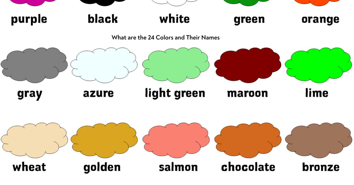 What are the 24 Colors and Their Names